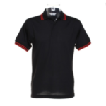 Personalised Golf Shirts Black_Red