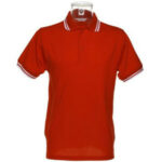 Personalised Golf Shirts Red_White